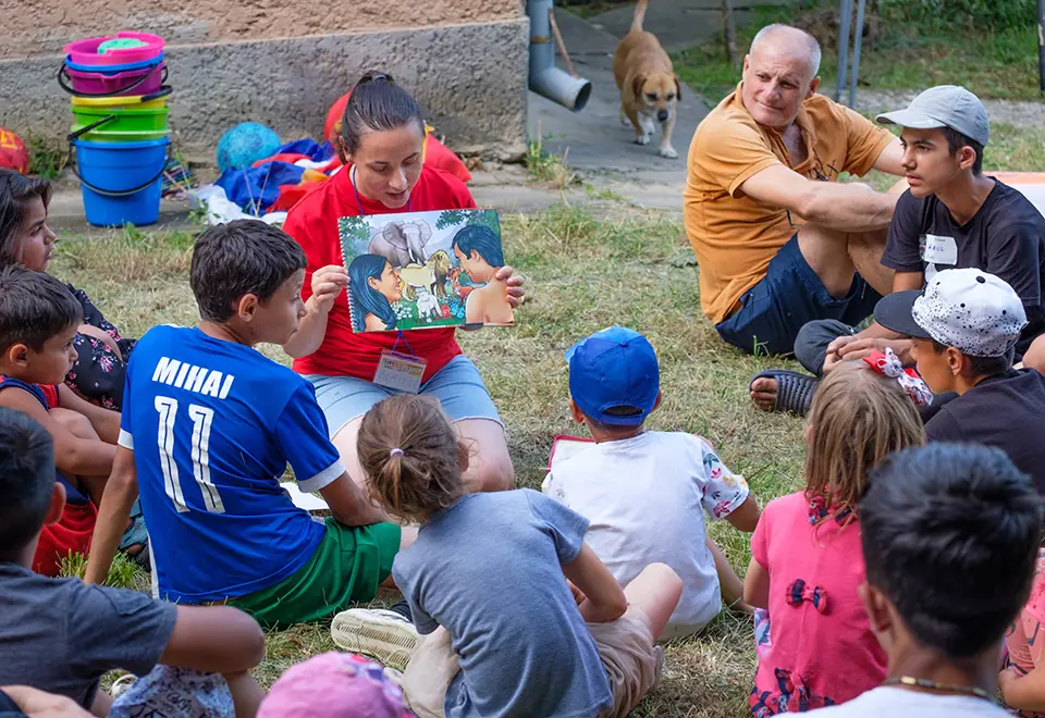 Children being taught