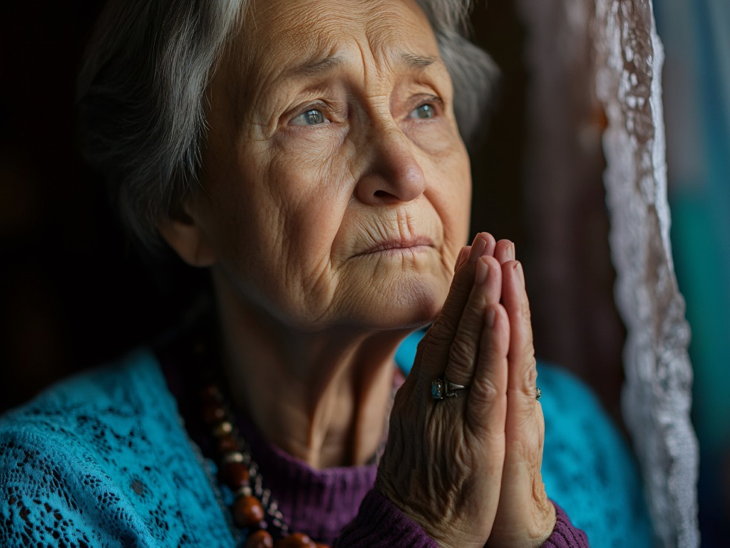Grandma praying