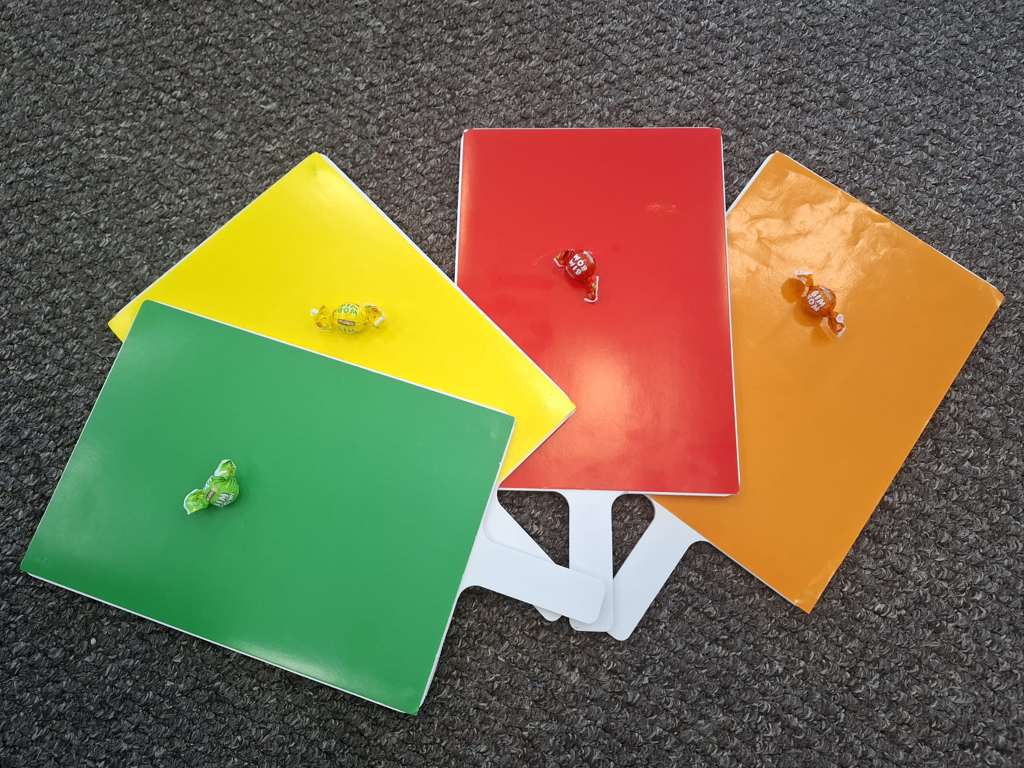 coloured pages